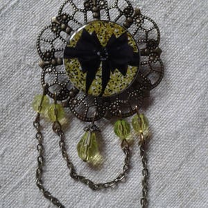 broche &quot;noeud de papillon noir&quot;
