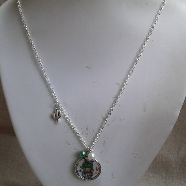 collier enfant "cactus kawaï"