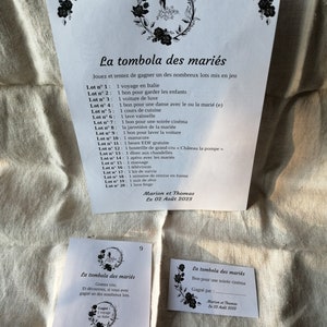 carte à gratter "jeu tombola des mariés", personnalisables, 10 modèles au choix image 9