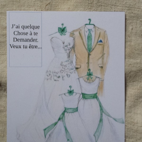 scratch card green dress and suit "witness request", customizable