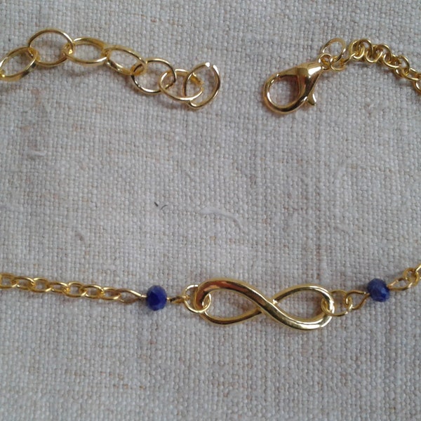 bracelet "infini doré"