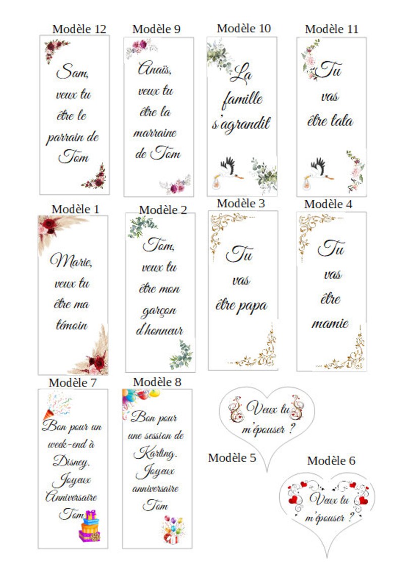 carte et ballon avec message, personnalisable image 8