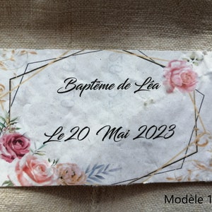 cadeau invité, lot de 9 petites cartes à planter,  personnalisables, 9 modèles au choix