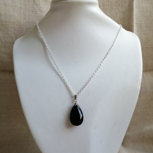 necklace flush with neck &quot;Obsidian&quot;