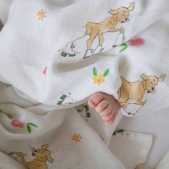 cow swaddle blanket