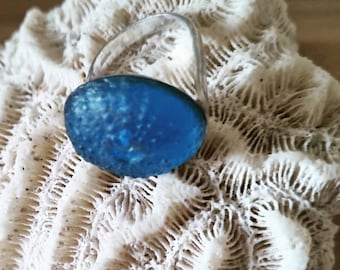Anillos de erizos de mar, plata de ley, resina, erizos de mar de colores, anillos de mujer, joyas náuticas, anillos de naturaleza