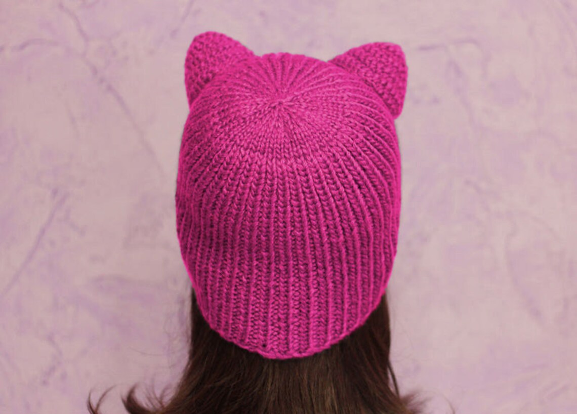 WOMENS MARCH Pink Pussyhat Pink Pussycat hat Pussycat hat Etsy
