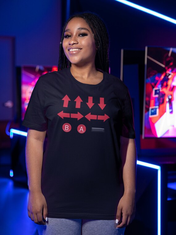 Konami code top t shirt