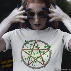 Earth Pentacle T-Shirt: Pagan Wiccan Clothing, Original Artwork
