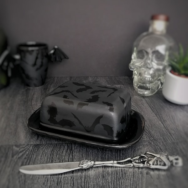 Goth Butter Tray Etsy