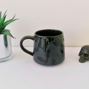 Matte Stumpy Mug, Bats Goth Mugs, Bat Gothic Cup, Tea Coffee Lover ...