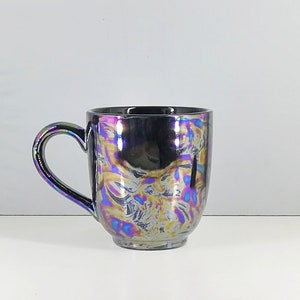 Oil Slick Mega Mug, Pearlescent Style Mugs, Extra Large, Petrol Effect Cup, Tea Coffee Lover, 17 Fluid Ounces, Unique Gift Ceramic image 9