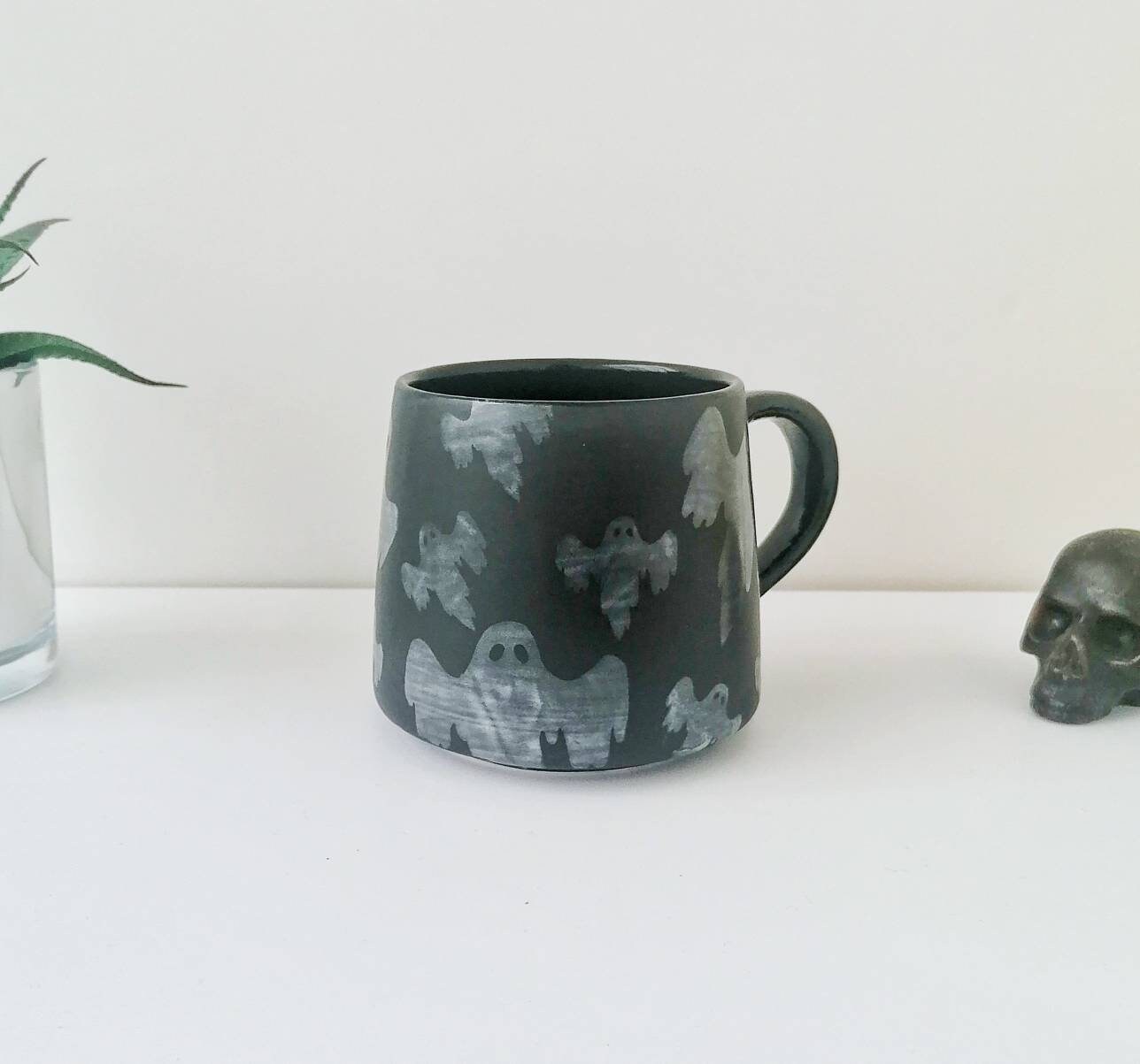 Ghost Stumpy Mug Spooky Ghost Gothic Cup Tea Coffee Lover - Etsy
