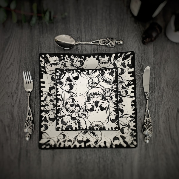 Ceramic Square Dinner Plates Etsy