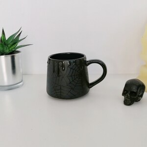 Matte Stumpy Mug, Webs Goth Mugs, Web Gothic Cup, Tea Coffee Lover ...