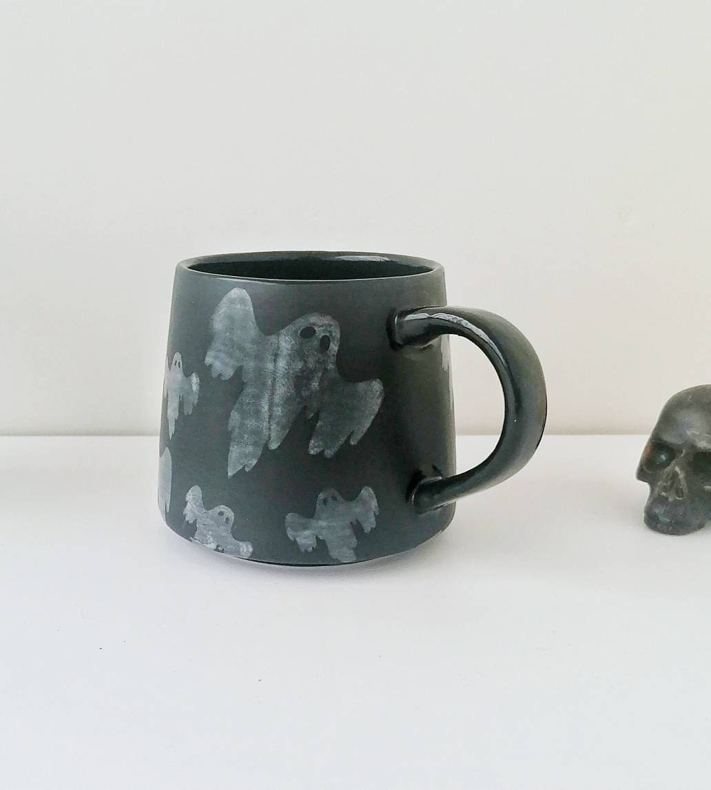 Ghost Stumpy Mug Spooky Ghost Gothic Cup Tea Coffee Lover - Etsy