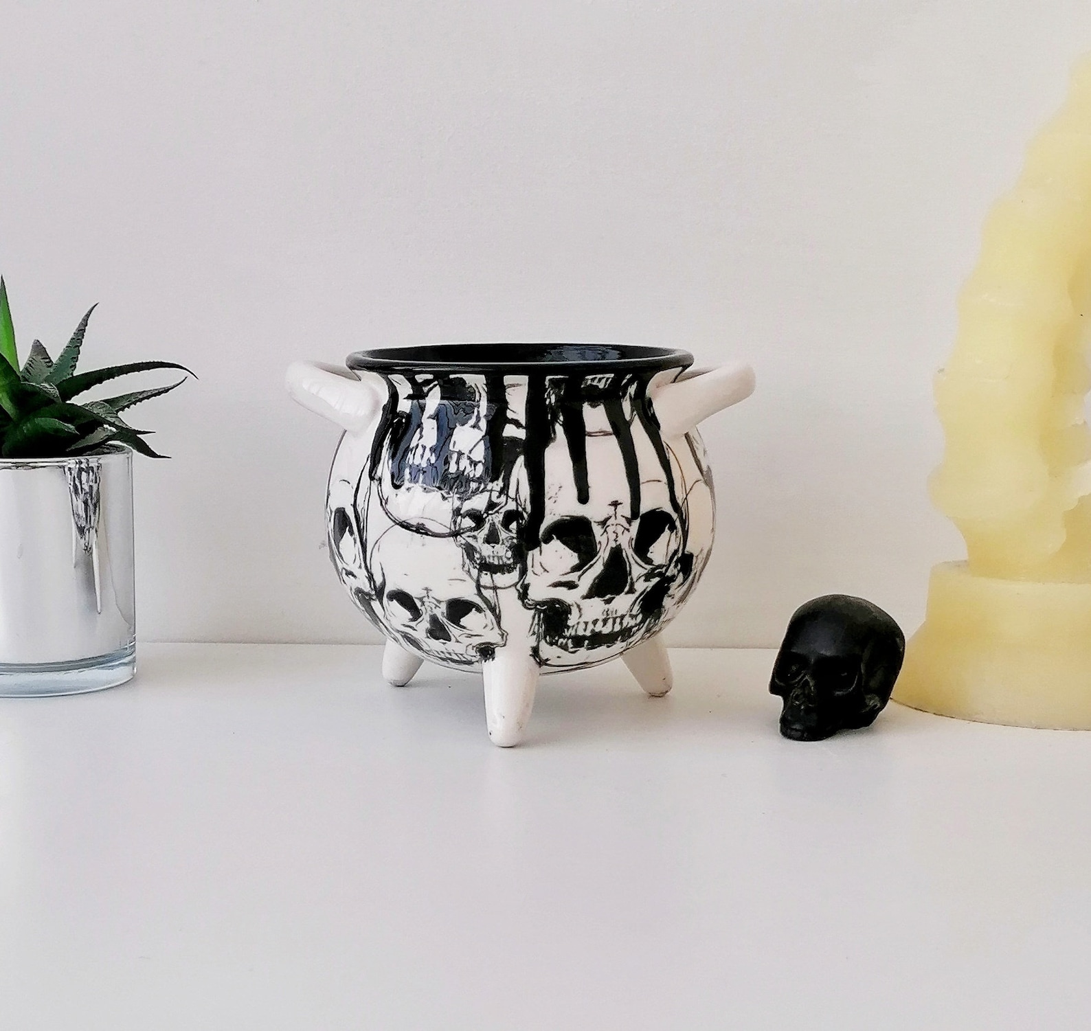 Skull Witches Cauldron Skulls Witch Bowl Gothic Soup Bowls Etsy