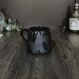 Matte Stumpy Mug, Coffin Goth Drink, Casket Gothic Cup, Tea Coffee ...