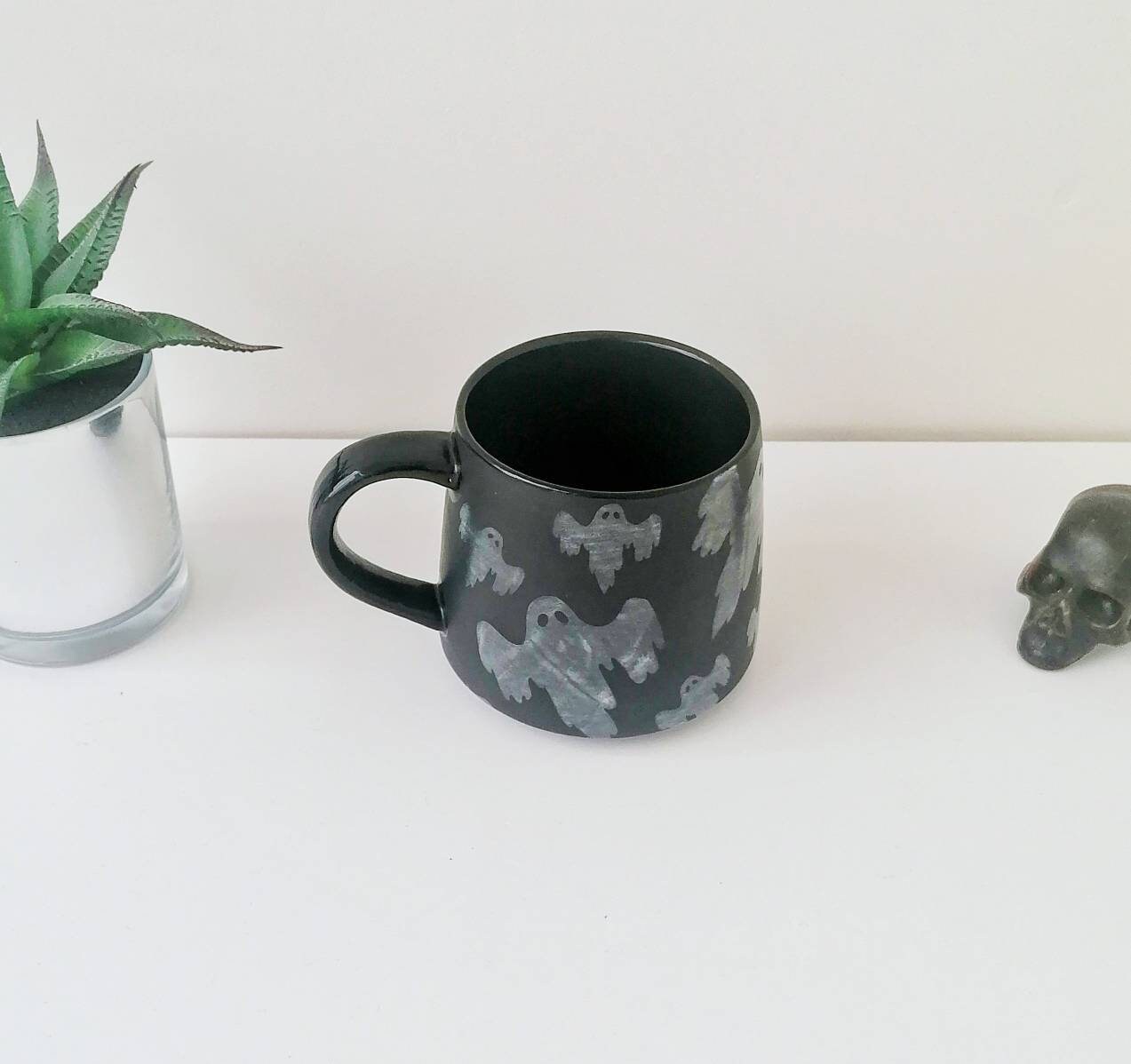 Ghost Stumpy Mug Spooky Ghost Gothic Cup Tea Coffee Lover - Etsy