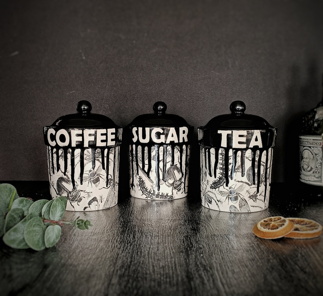 Bug Tea Canisters Coffee Storage Pot Sugar Canister Flour Etsy UK