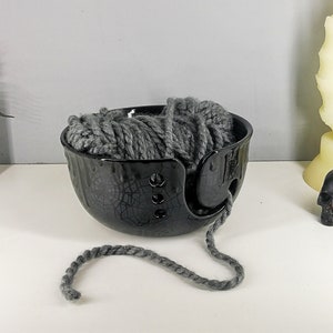 Web Yarn Bowl, Macabre Wool Bowls, Gothic Knitting, Black White Goth, Crochet Spiderweb, Weird Wonderful, Alternative Sewing, Emo Punk Rock