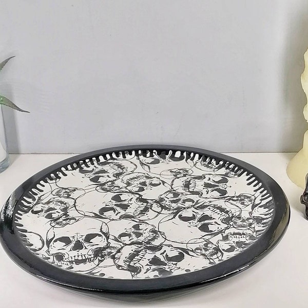 Pizza and Skulls Etsy