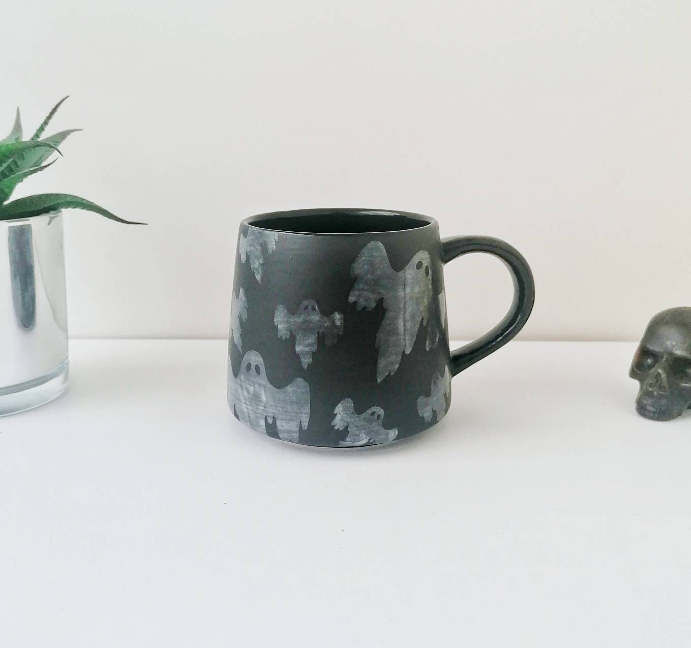 Ghost Stumpy Mug Spooky Ghost Gothic Cup Tea Coffee Lover - Etsy