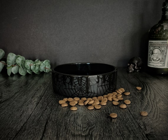 Matte black dog hot sale bowl