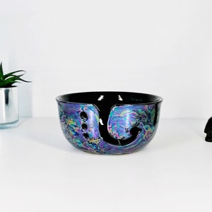 Oil Slick Yarn, Pearlescent Bowl, Petrol Wool Bowls, Lustre Knitting, Pastel Goth, Unique Crochet, Weird Wonderful, Alternative Sewing, Emo