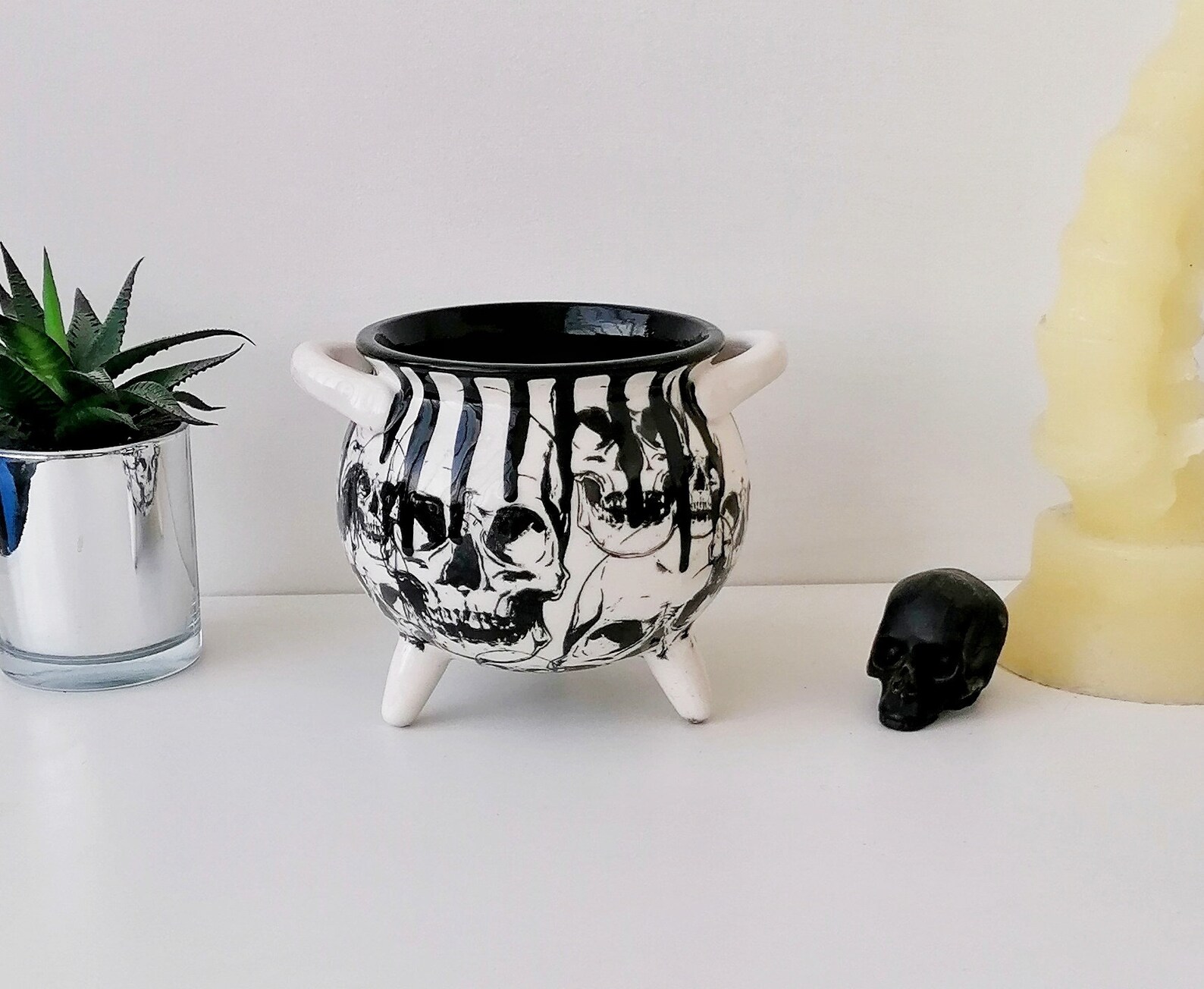 Skull Witches Cauldron Skulls Witch Bowl Gothic Soup Bowls Etsy