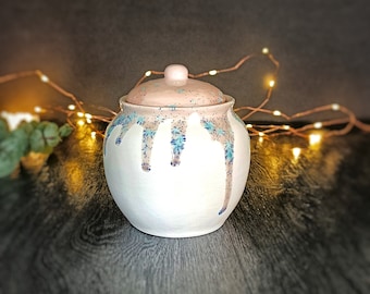 Pastel Sugar Pot, Crystal Pink Cubes, Pen Paint Pot, Brush Pots, Matte White, Weird Wonderful Ceramic, Home Decoration, Kitchen Utensil Bowl