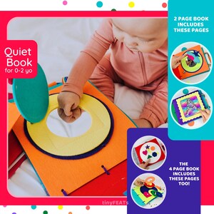 Personalized Felt Quiet Book, Montessori Busy Book for Toddlers Ages 2 ...