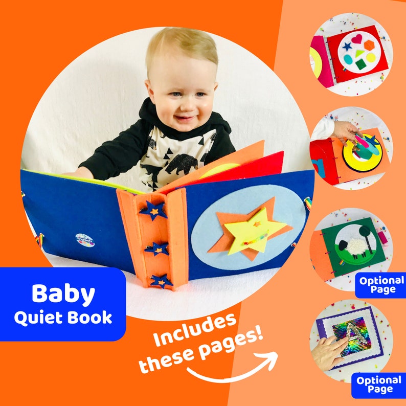 Quiet Book for Baby Boy 1yr Old Starter Set with Etsy