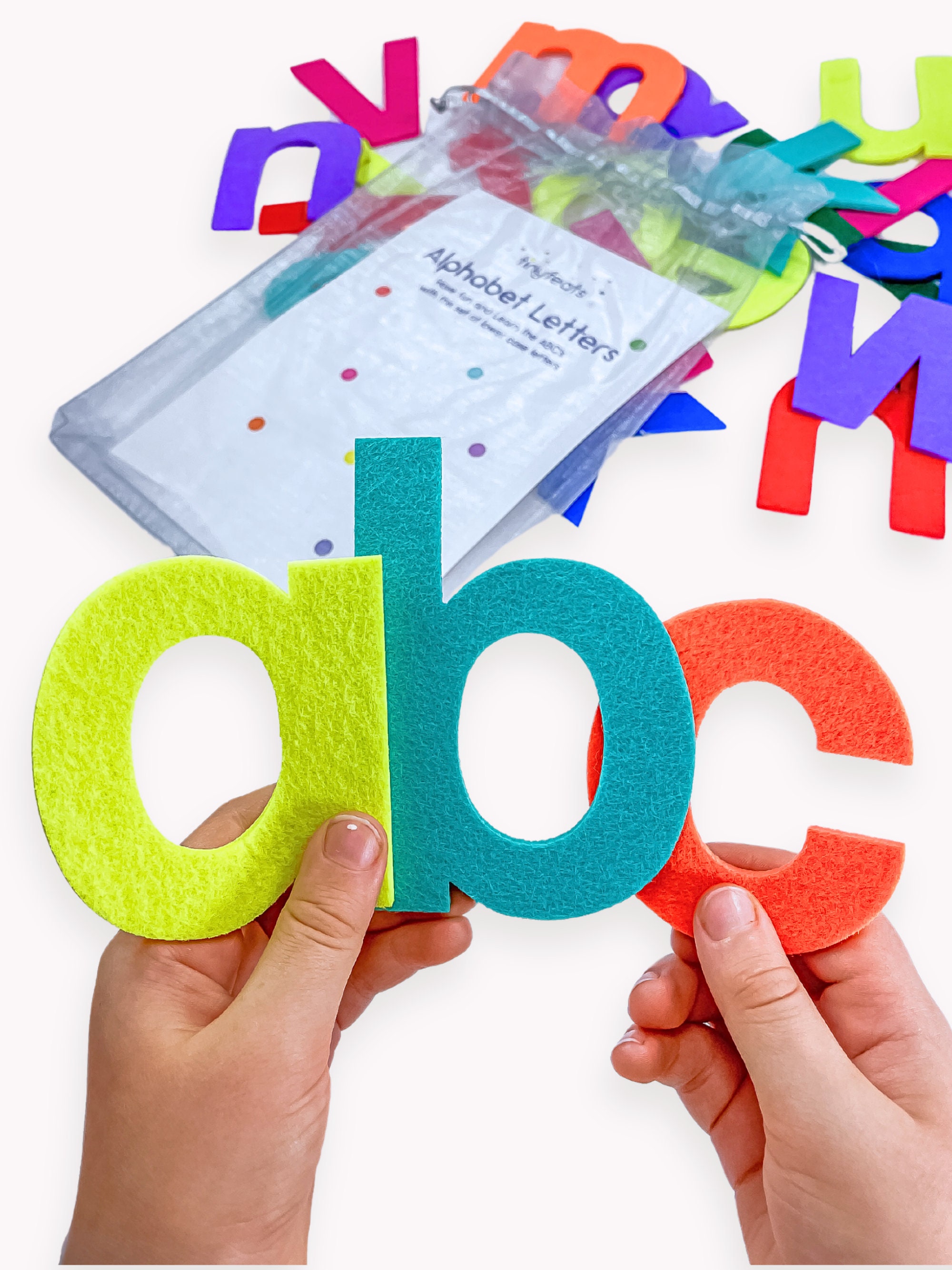 Alphabet Letters Felt Abc Block Letters Busy Bag for Learning