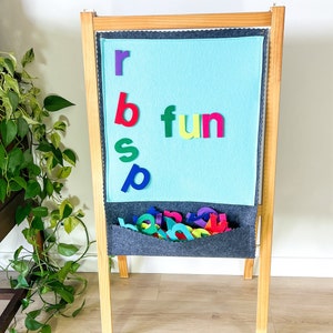 Flannel Boards - Felt Boards for Kids - Educational Toy for Toddler - Flannel Board Set - Montessori Preschool - Felt Wall - Alphabet Set