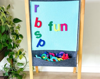 Flannel Boards - Felt Boards for Kids - Educational Toy for Toddler - Flannel Board Set - Montessori Preschool - Felt Wall - Alphabet Set