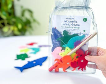 Toddler Fishing Game - Gift for 2 Year Old Girls and Boys - Toddler Gifts - Toy Fishing Game for Toddlers - Toddler Toys - Felt Fishing Game