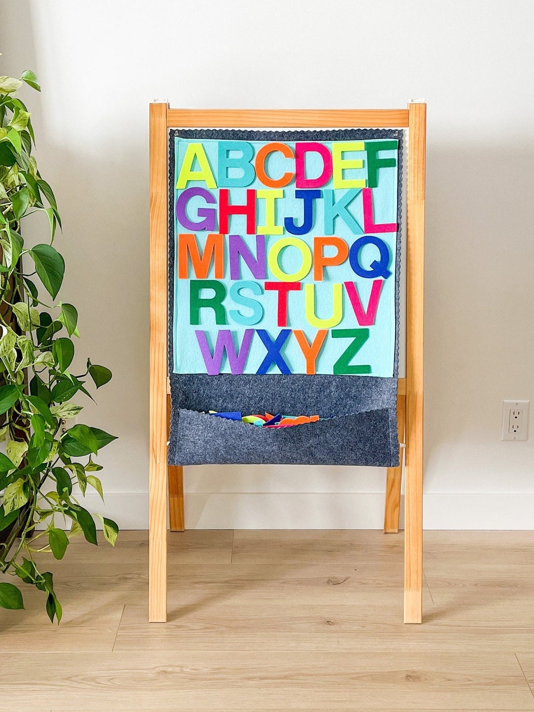 Felt Board Letters Upper Case English Alphabet Letters Large ABC Block