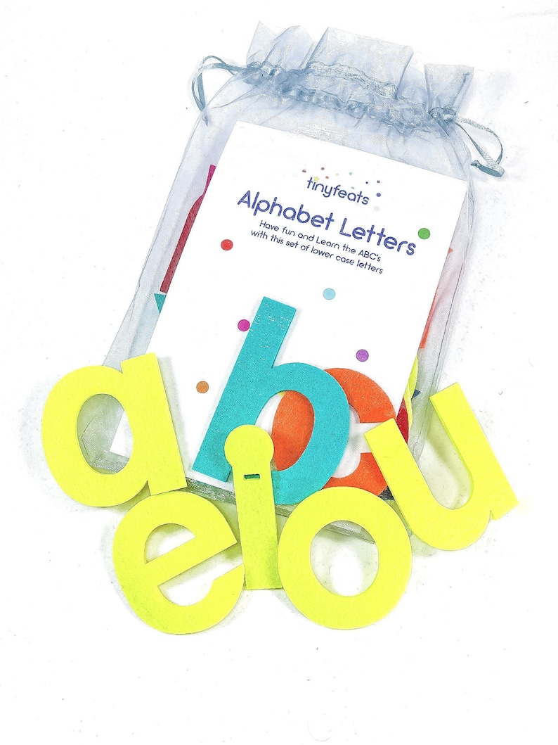 Alphabet Letters Set Lower Case English Alphabet Felt Etsy