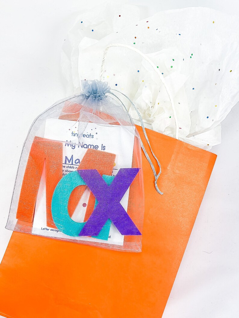 Personalized Gift Tags for Kids Felt Name Letters Busy Bag Etsy