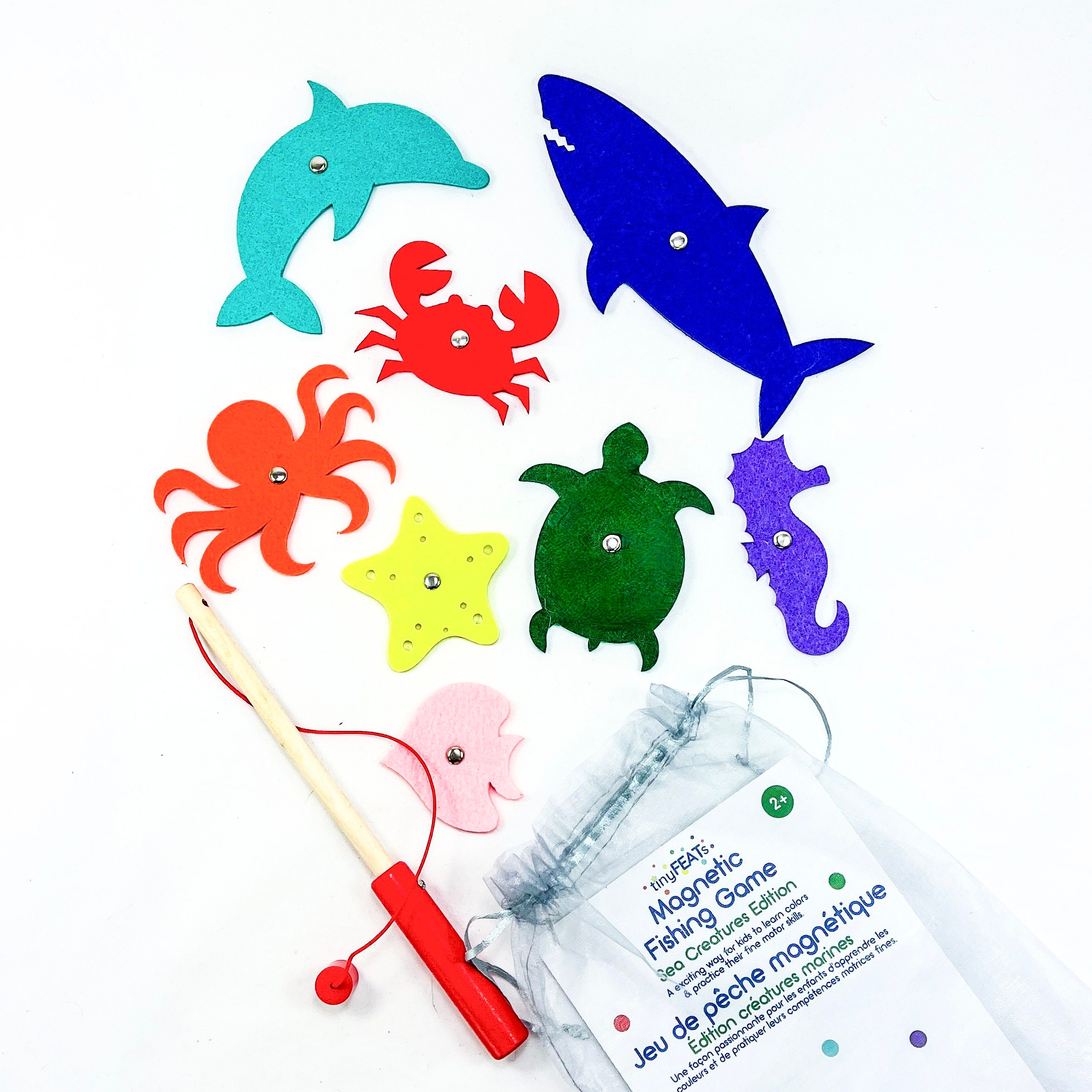 Magnetic Fishing Toys, Learning Numbers Counting to 10 Math Games