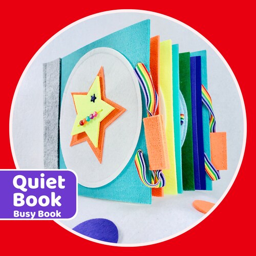 Personalized Quiet Book for Baby Gift for Kids Montessori Etsy