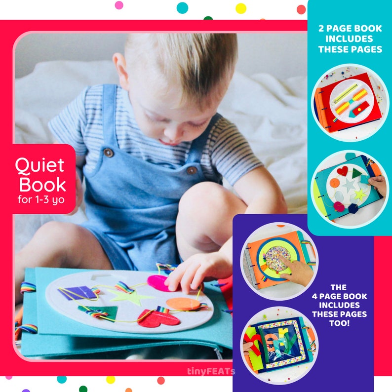 Quiet book for toddlers busy books. Quiet time felt activity book for toddler girl or boy. Travel toys for 2 year olds to keep them entertained in the car or on a plane. Unique birthday gift idea. Quite book includes buckle toy, ispy game and puzzle.