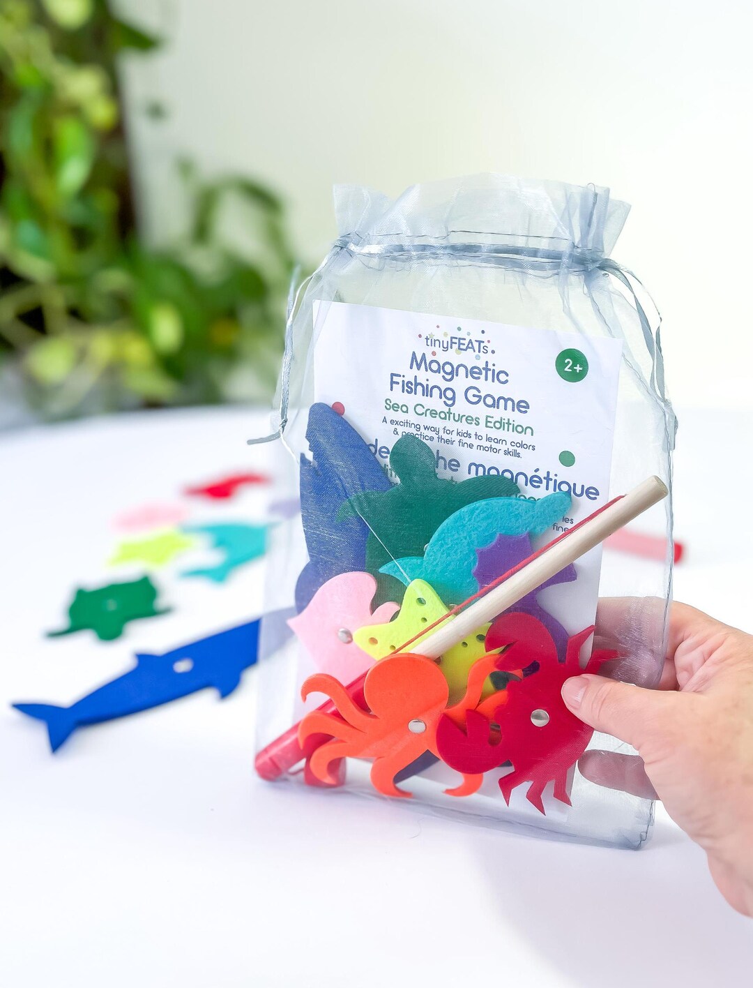 Magnetic Fishing Game Toy : Felt Sea Creatures Toys for Toddlers - Etsy