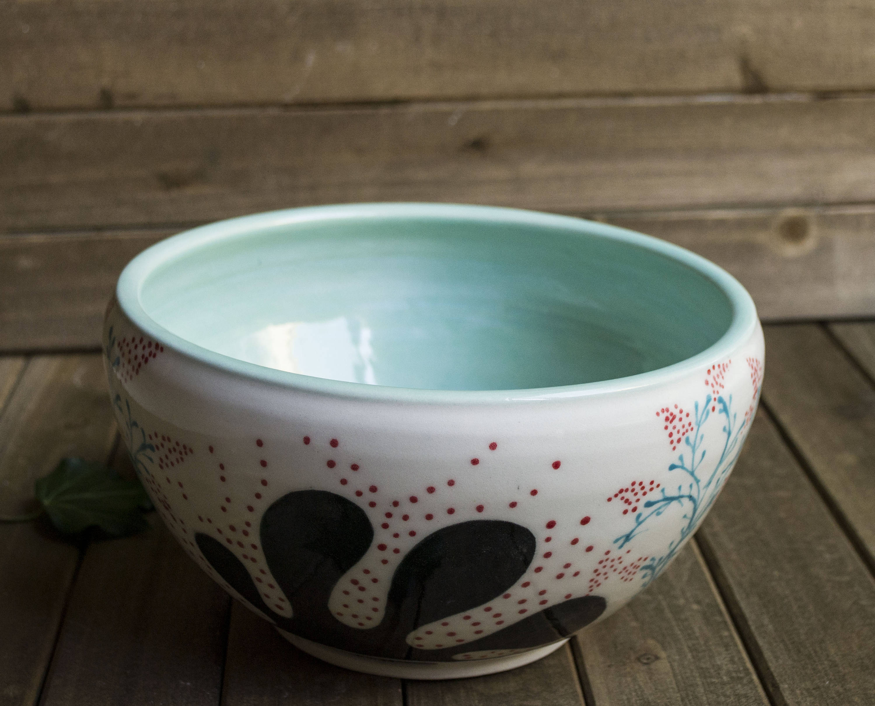 Hand Painted Big Porcelain Bowl, Serving Bowl, Fruit Bowl, - Etsy