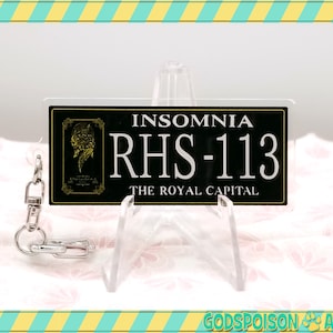 FFXV - Regalia License Plate Acrylic Charm