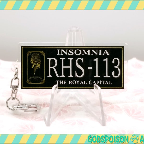 FFXV - Regalia License Plate Acrylic Charm