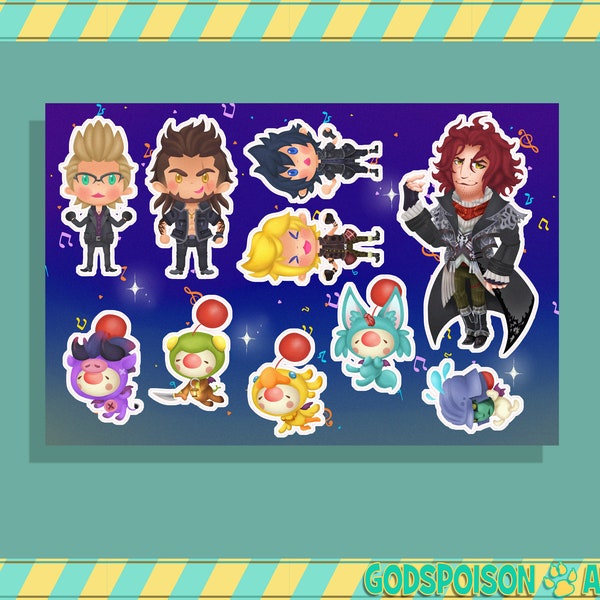 FFXV - Theatre Babies Sticker Sheet