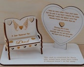 Memorial Plaque, Missed Loved Ones, Personalised Chair, Ornament For Year Round Decoration