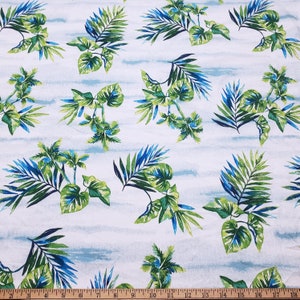 Tropical Breeze Fabric Yoryu Blossom Print Polyester Fabric 048312
